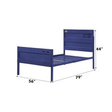 [New]Cargo Blue Finish Full Bed