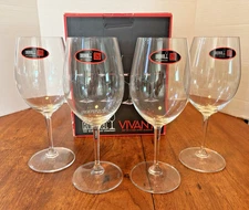 Riedel Vivant Red Wine Glasses Crystal 19-3/8 oz 8-7/8" h Set of 4 New Open Box