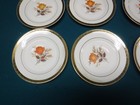 Vermillion Rose Limoges Saucer 22K Pattern Set Of 9  Vintage Triumph American — photo 4