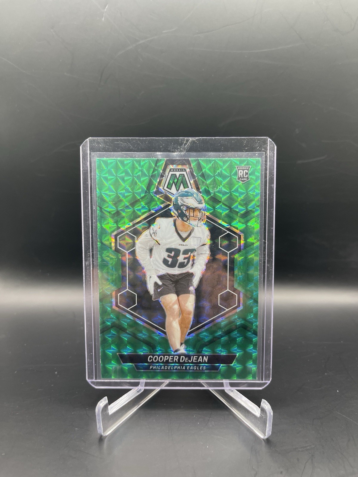 2024 Panini Mosaic #340 Cooper DeJean Mosaic Green Prizm Rookie RC