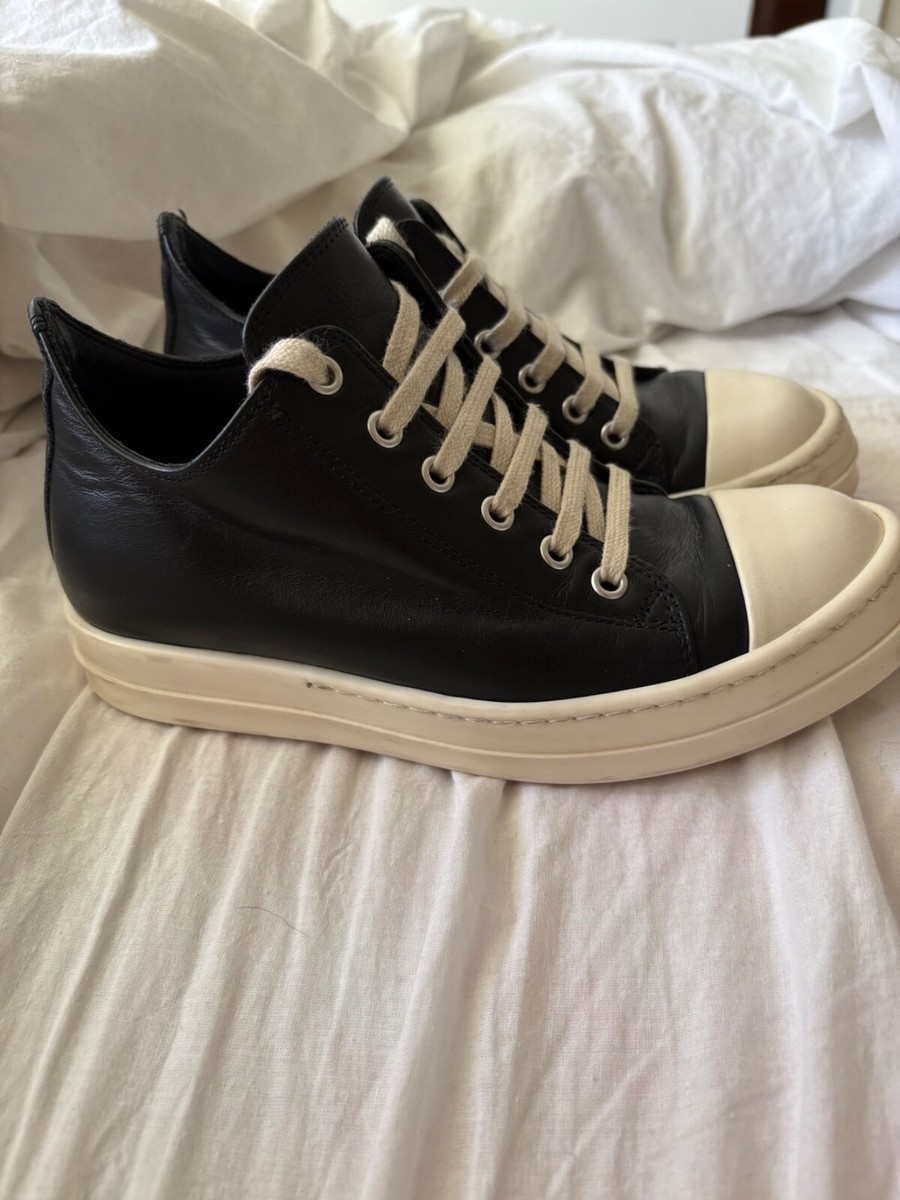 rick owens shoes women size 36 black leather low top excellent condition