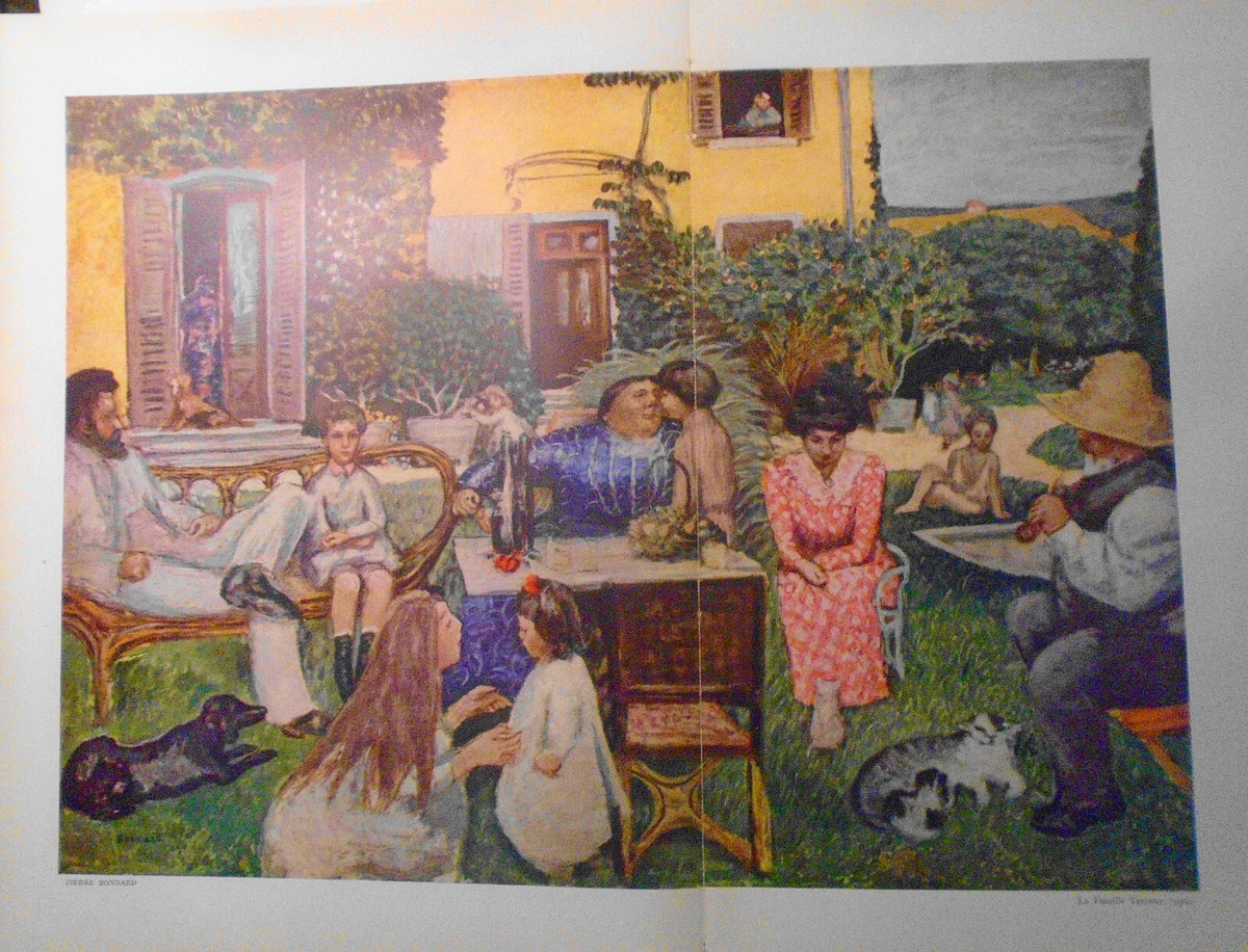 Pierre Bonnard : La Famille Terrasse (1900) - Verve 1939 original