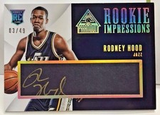 Rodney Hood 2014-15 Panini Paramount Rookie Impression RC Gold Autograph Auto/49