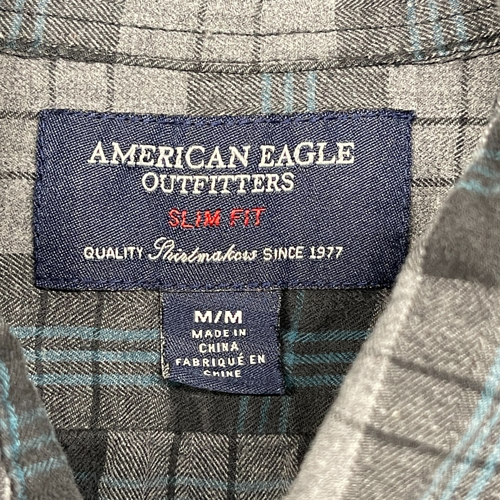 American Eagle Men Button Down Shirt Multicolor P… - image 5