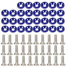 30pcs Car Billet Aluminum Fender Bumper Washer/bolt Engine Bay Dress Up Kit M6