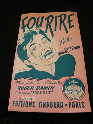 Partition Fou Rire Roger Damin Coeur Incertain Margelli