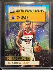 2024-25 NBA Hoops Alexandre Sarr Arriving Now WINTER/Holo RC #23 Wizards