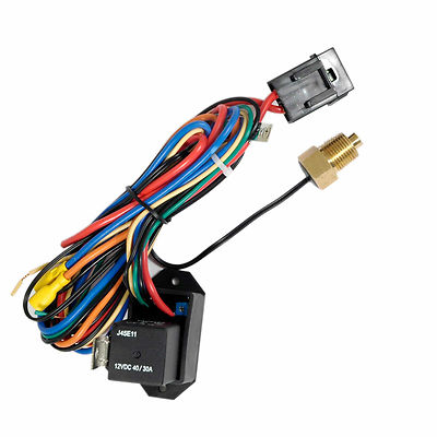 NEW Adjustable Electric Fan Controller Kit thread-in Probe ... painless wiring fan relay diagram 
