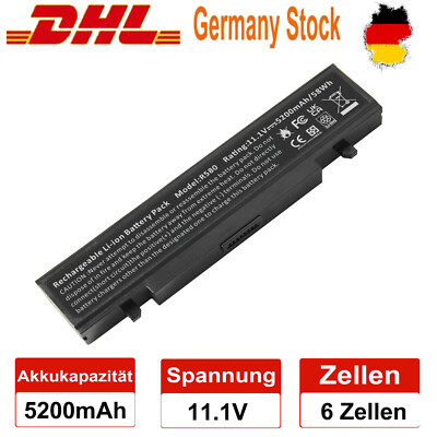 Akku für Samsung R580 Q460 Q530 RC530 RC730 AA-PB9NC6B AA-PB9NS6B AA-PB9NC6W DE