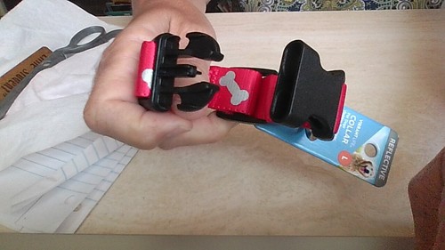 NWT REFLECTIVE DOG COLLAR Size L Neck Sz:15-26" Red Bones Lab/Boxer/Retriever - Picture 11 of 13
