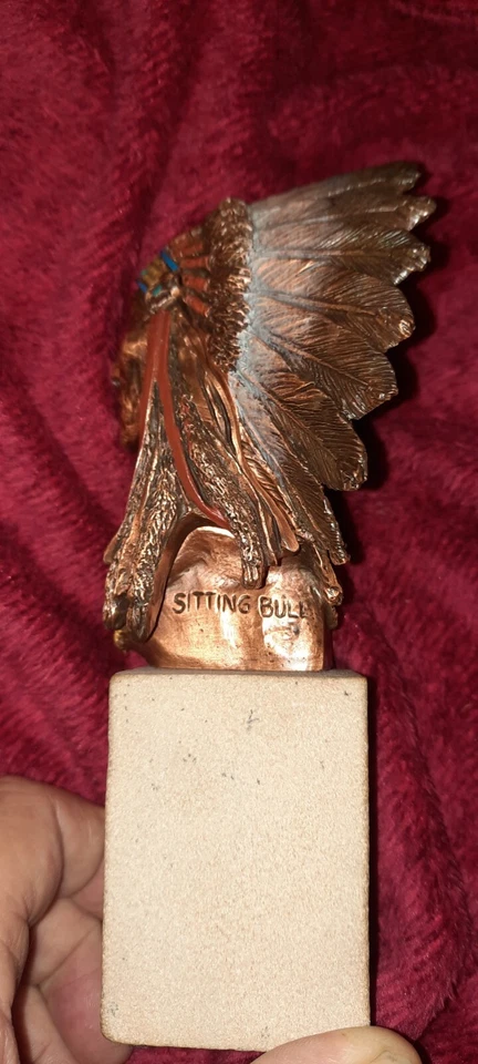 ¡ESCULTURA BUSTO CABEZA TORO SENTADO 342/2500! Foto 2 de 4