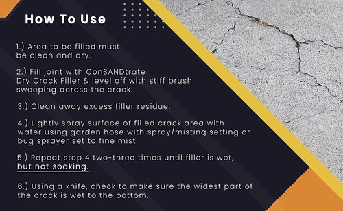 ConSandtrate Concrete Crack Filler 3 lb. Bottle for Filling in Cracks - Picture 3 of 11