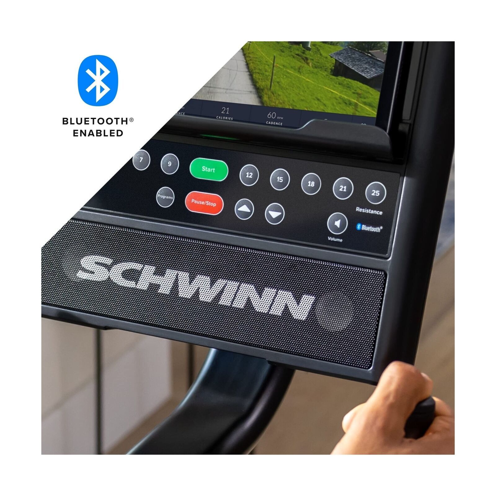 Black Recumbent Bike Series Schwinn 290 RecumbentWater Bottle Holder