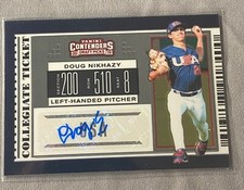 2019 Panini Contenders Draft Picks Doug Nikhazy Auto #USA-DN
