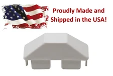 JSP Manufacturing Plastic 7/8"x 3" Dog Ear Style Vinyl Fencing End Caps