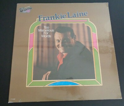 FRANKIE LAINE Vinyl Record TOO MARVELOUS FOR WORDS New 1979 Free Shipping
