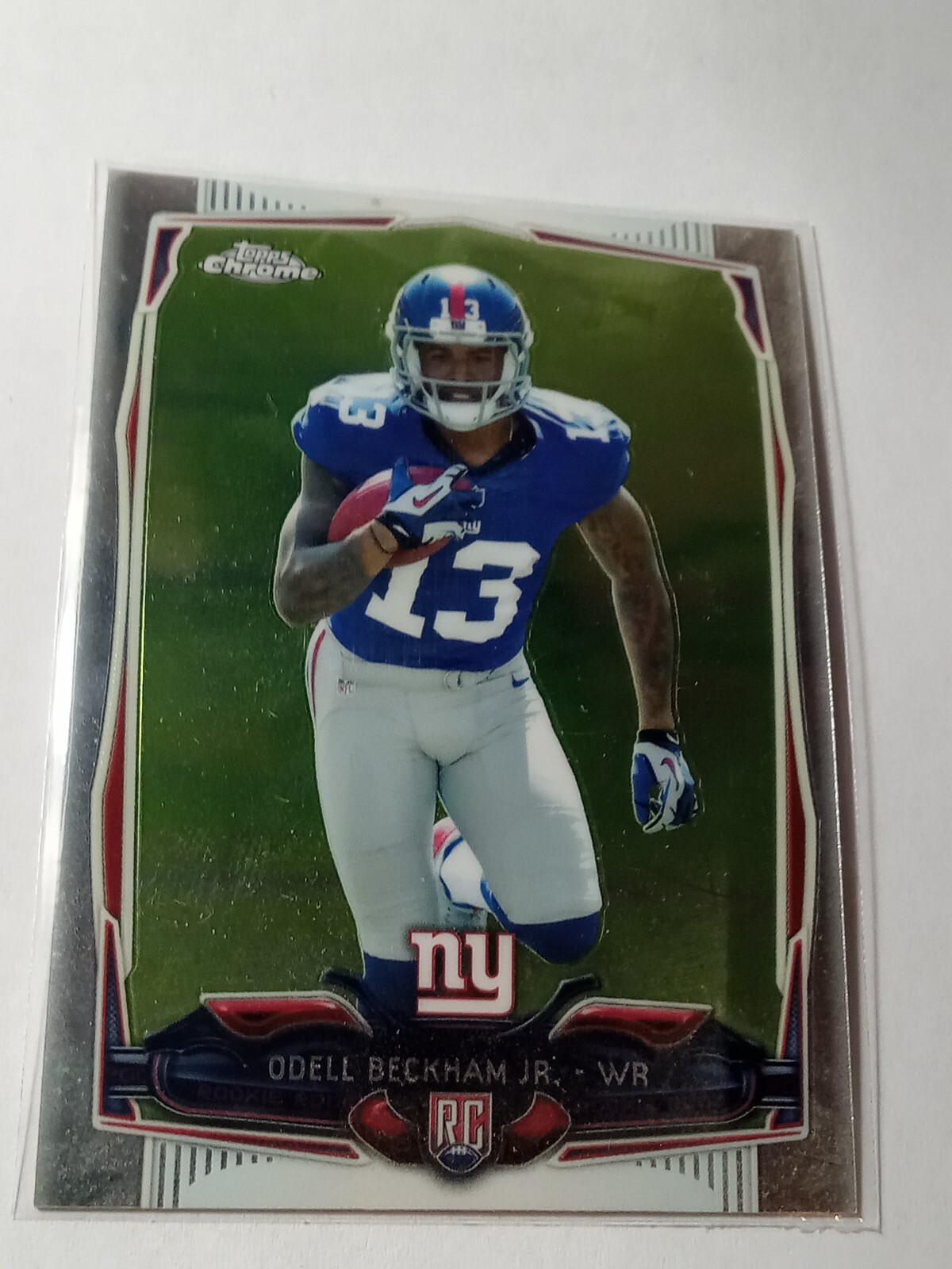 2014 Topps Chrome Odell Beckham Jr Rookie Card RC #117 Giants (1104)
