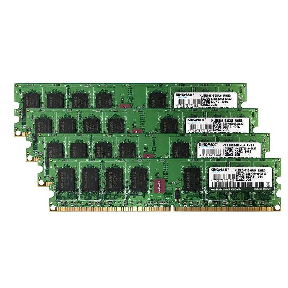 8GB 4GB 2GB DDR2 1066MHz PC2-8500U 240Pin OC DIMM RAM Desktop Memory For Kingmax - Image 2 of 4