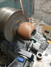 Proxxon + Bosch GRO Schleifhaufnahme zum schleifen auf Drehmaschine längs plan