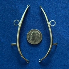 SULSER SADDLERY 1:9 Traditional "Regular Horse" Scale BUGGY HAMES - Silver-toned