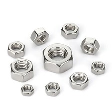 A4 Stainless Steel Hexagon Full Nuts To Fit Metric Coarse Pitch Bolts  Screws