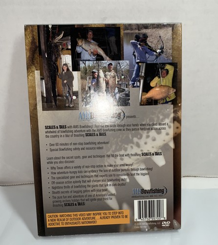 AMS Bowfishing presents Scales & Tails DVD 60 minutes of bowfishing sealed - Picture 2 of 6
