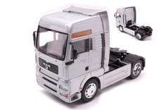 MODELLINO CAMION STATICO WELLY MAN TG 510A XXL SILVER MODELLISMO SCALA 1:32