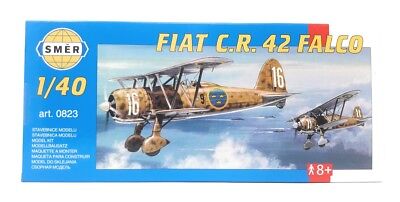 SMER Plastic Model Kit 1/40 Military Airplane FIAT CR 42 Falco for sale online