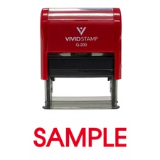 Sample Self Inking Rubber Stamp
