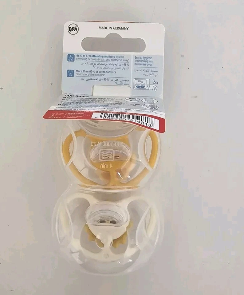 NUK Space Baby Dummy 6-18 Months 2 Pack of Pacifiers with Extra Ventilation - image 3 of 3