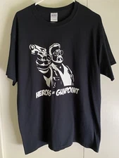 Heroes At Gunpoint Band Tee Shirt Punk Rock Big Lebowski Walter