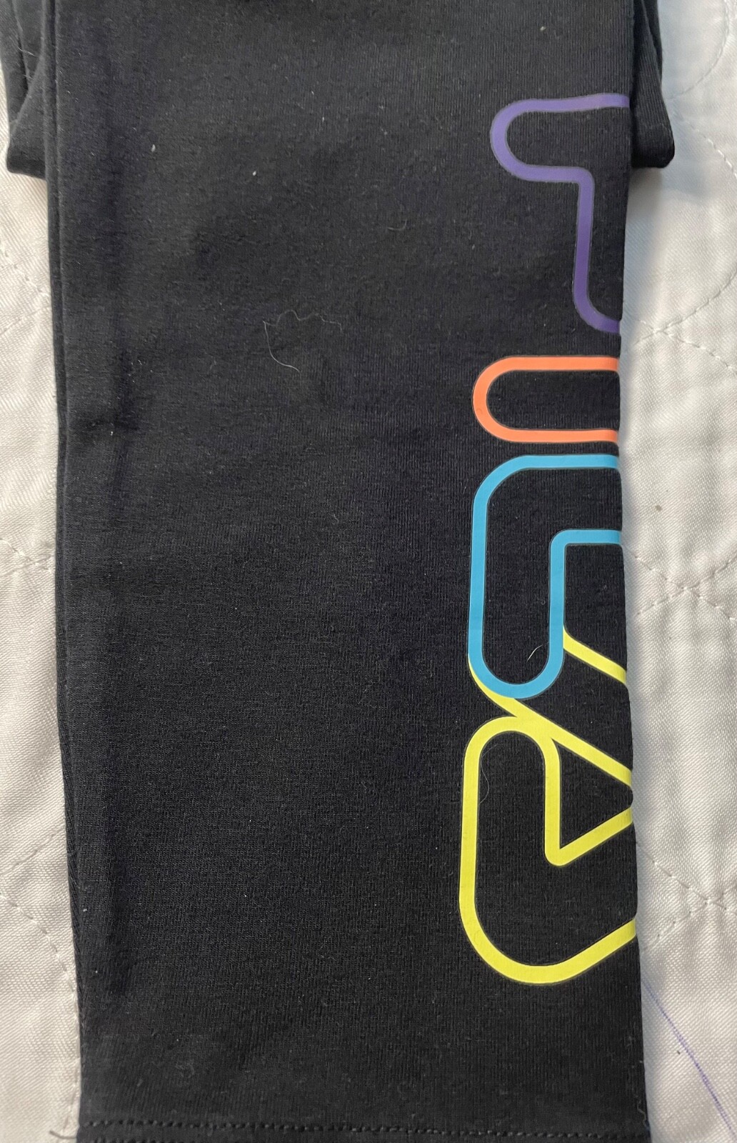 Leggings donna Fila donna taglia small nuovi con etichetta nero lunghezza caviglia