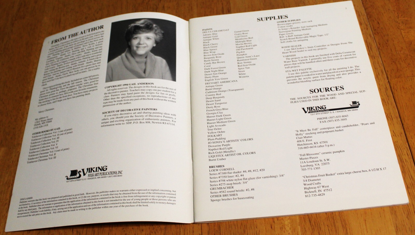 Viking Folk Arts ~ TOLEHAVEN CHRISTMAS VOL. IV by Gail Andersons - 12+ Projects