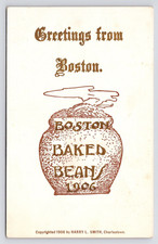 1906~Boston Bakes Beans~Art Greeting~Harry Smith~Massachusetts~Antique Postcard