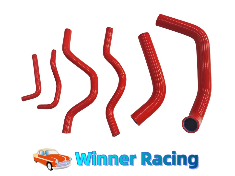 Manguera radiador + manguera calentador para MITSUBISHI MIRAGE/VIRAGE 1.8L 1997-2000 rojo Foto 2 de 2