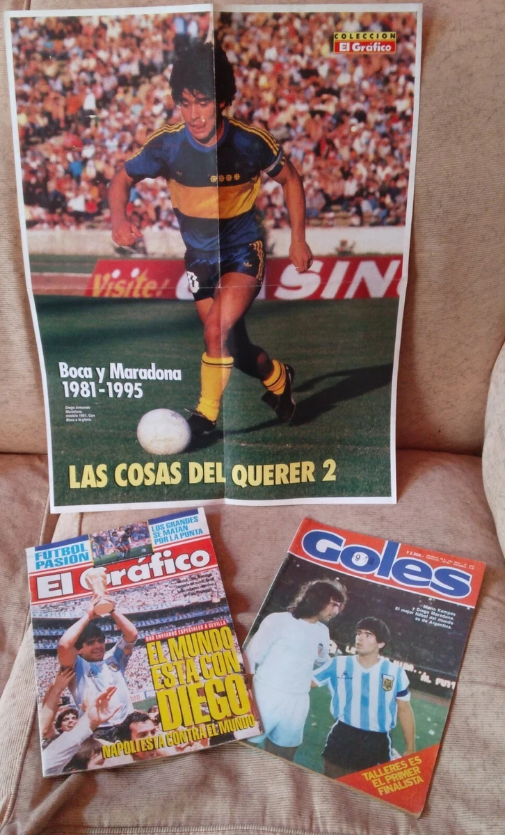 rare magazine voz de Boca Jrs Argentina N3 1981 Diego Maradona