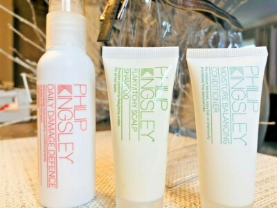 PHILIP KINGSLEY HAIR TRIO SET ~ NEW! DAILY DEFENCE + SHAMPOO + CONDITIONER +CASE
