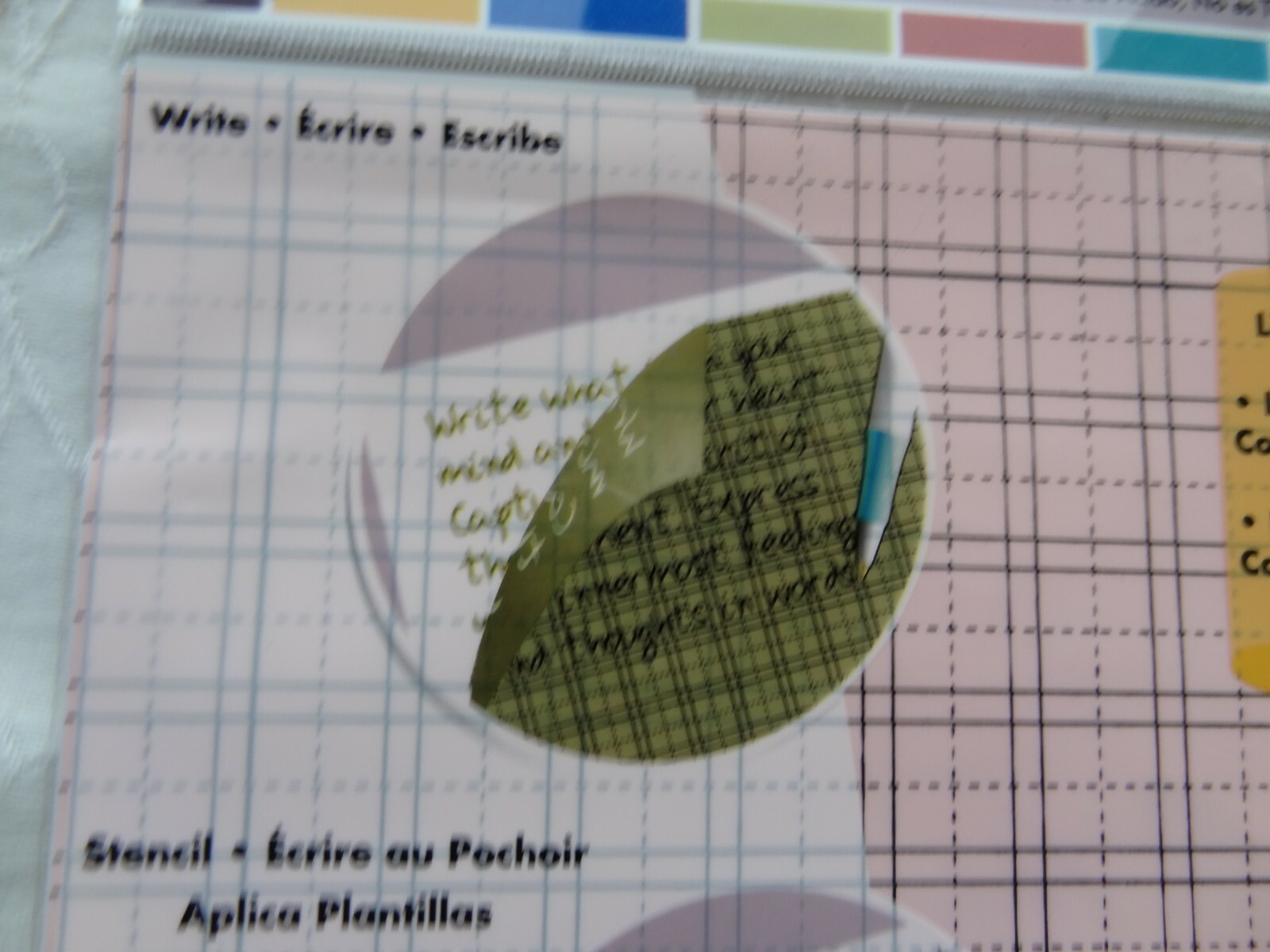 RubOn Color Transfer Set of 4 Colors Stencil, Doodle, Works Like