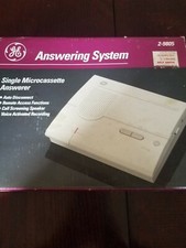 General Electric GE Vintage Single Microcassette Answering System Easy To Use