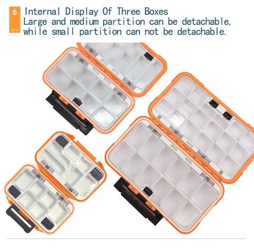 Waterproof Fishing Accessory Box Small Bait Box Hook Storage Box - Picture 11 of 13