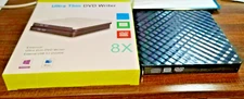Ultra Thin DVD Writer External USB 3.0 DVDRW 8X For Windows or Mac