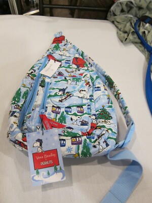 VERA BRADLEY+ PEANUTS SKI SLOPE SNOOPY SLING BACKPACK NEW  display picture 1