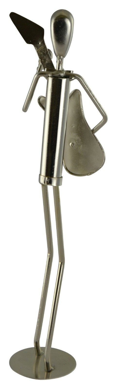 15" Inch Tall Metal Guitar Band Player Musical Figurine