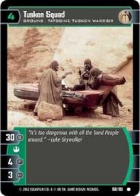 STAR WARS TCG WOTC A NEW HOPE TUSKEN SQUAD 168/180 M/GEM MINT Tip Top Shelf