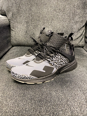 Nike x Acronym Air Presto Mid 'Cool Grey' Men's Shoes Size 11 AH7832-001