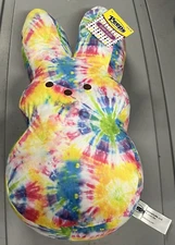 ANIMAL ADVENTURE PEEPS PILLOW EASTER BUNNY 17" TIE DYE PLUSH
