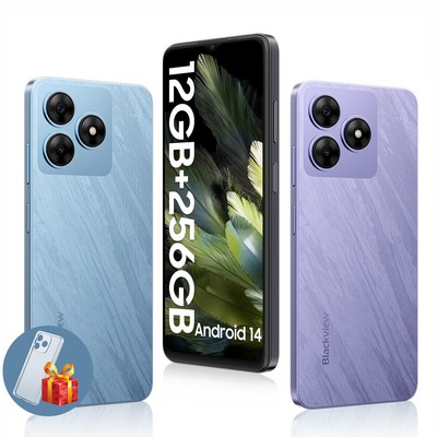 Blackview WAVE 8 Android 14 Smartphone 12GB+256GB 6,6'' HD+ 4G Dual SIM Handy GPS