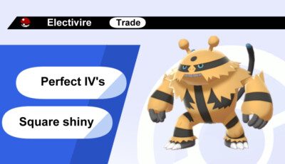 Shiny Electivire Battle Ready 6 IV for Pokemon Brilliant Diamond/Shining Pearl
