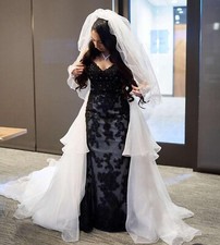 Black Rachel Allan Wedding Dress Size 6 - Amazing Condition