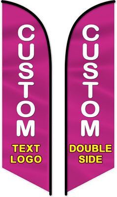 Custom Advertising Feather Flags Business Outside (Only Flag) Personalized Logo